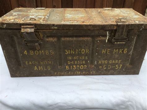 ww2 us metal boxes|old ww2 ammo boxes.